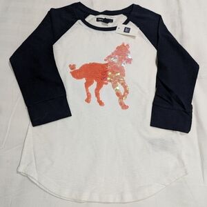 Gap kids long sleeve flip sequin unicorn shirt fresh light weight spring fall
